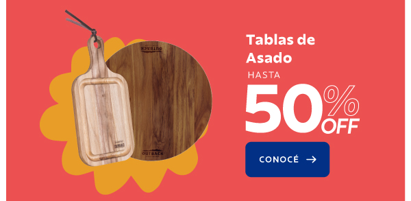 Tablas de Asado Hasta 50% OFF